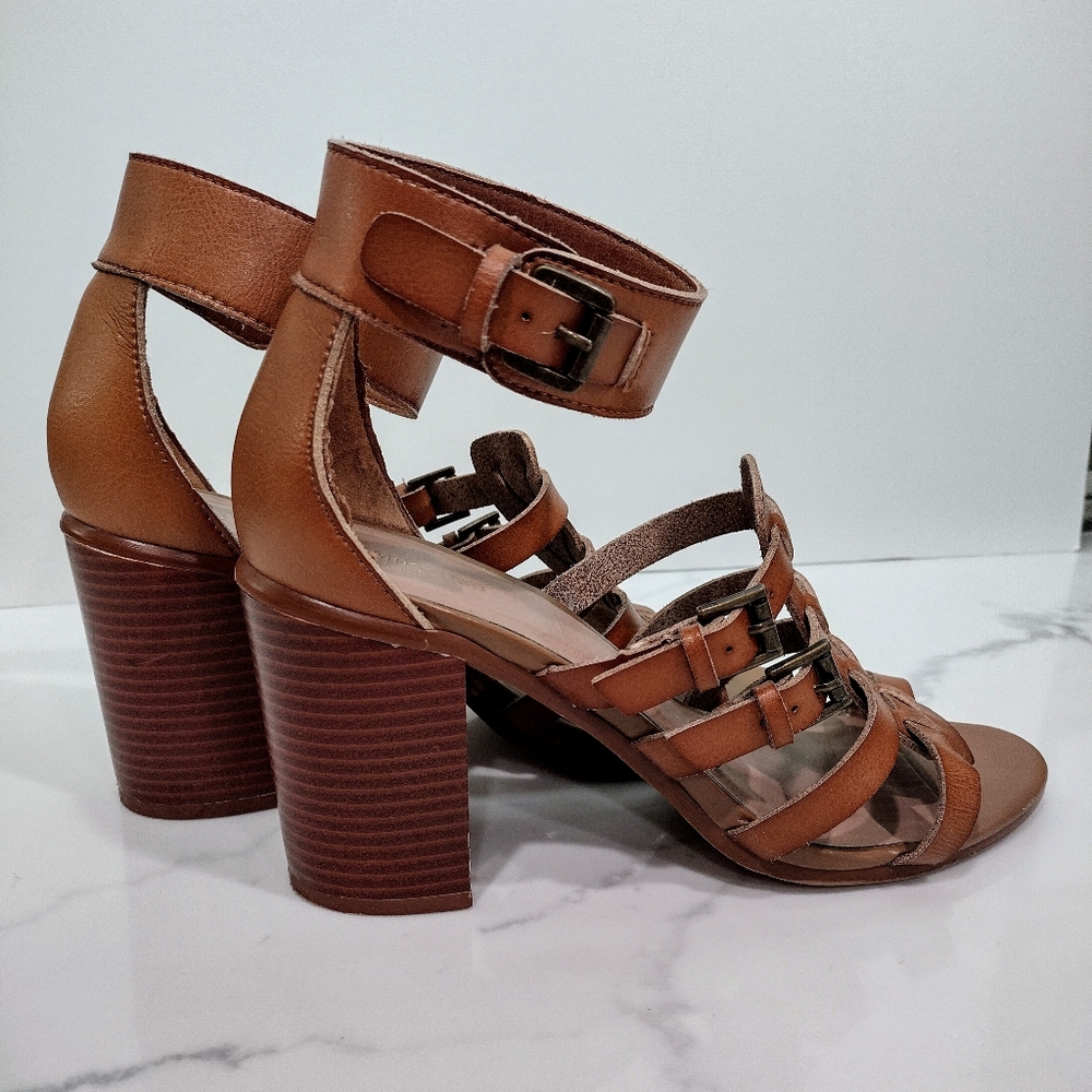 Mossimo Supply Co. "Tinka" Vegan Leather Huarache Gladiator Open Toe Hee…